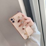 Camellia Electroplating Bracelet Soft Phone Case - Image 5