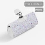 Diamond Pocket Capsule Emergency Power Bank Diamond-embedded Mini Lipstick Small Portable Power Source - Image 10