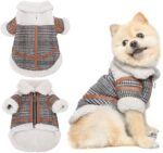 Pet Two Legged Clothes Autumn And Winter Plaid Warm Lamb Velvet - Image 7