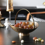 Copper Fruit Plate Snack Bowl Decoration Dining Table Living Room Soft Decoration Crystal Fruit Plate - Image 5