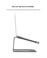 Laptop Aluminum Alloy Base Plate Desktop Riser - Image 9