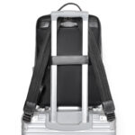 Large Capacity Men's Leather Computer Backpack - Image 4