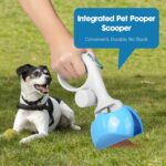Pet Pooper Scooper For Dogs And Cats With Trash Bags Holder Non-Breakable High Strength Material Poop Scooper For Easy Grass And Gravel Pick Up Including A Roll Of Trash Bag - Image 8