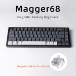 Magnetic White Porcelain Jade 68 Key Aluminum Tuo Keyboard - Image 3
