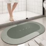 Cushion Bathroom Sliding Door Floor Foot Mat - Image 7
