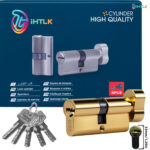 1 Piece Of European Standard Size, 70mm Length Knob Lock Cylinder, Lock Cylinder With 5 Keys, Suitable For Anti-Theft Doors, Office Doors, Stainless Steel Doors, Indoor Doors - Image 4