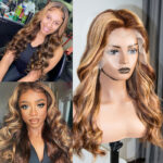 Brazilian Hair Color Half Lace Headgear P427 Body Wave 13x4 Lace Wig - Image 5