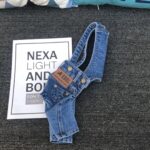 All-match Suspender Pants Pet Clothes Dog Denim Pants - Image 7