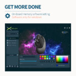 M618XSD Thumb Wheel Ergonomic Three-mode Bluetooth Rechargeable Mouse - Image 6