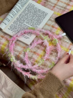 Original Plush Cherry Blossom Powder Data Cable - Image 4