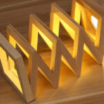 Creative solid wood table lamp - Image 3