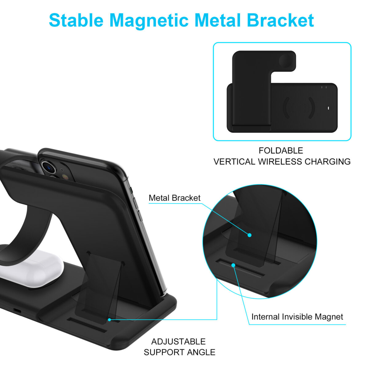 Compatible with Apple , Four in one wireless charging fast charge - Image 2