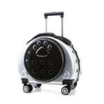 Small Pet Trolley Bag Portable Dog Diaper Bag Transparent Shoulders Cat Bag Space Capsule - Image 3