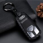 Carbon fiber silicone key case for car - Image 3