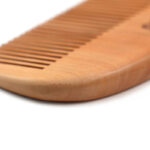 Wood color spray black paint pear wood comb - Image 2