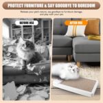 Cat Scratcher Toy Interactive Whack A Mole Cat Toy  Cardboard Cat Scratcher Cat Scratching Board Cat Scratching Pad For Indoor Cats Cat Enrichment Toys - Image 4