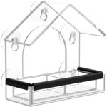 Acrylic Bird Cage Hummingbird Feeder Pet Supplies Transparent Wall-mounted Birds Feeder - Image 5