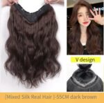 Women's Curly Long Wig Piece Is Fluffy And Invisible - Image 4