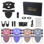 LED Silicone Mask Facial Neck Red Blue Light Household Skin Rejuvenation Mask - Image 7