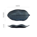 Japanese Fish Creative Leaf Dinner Household Kiln Changed Ceramic Dinner Plate - Image 7