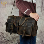 Crazy horse leather handbag - Image 3