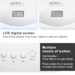 72W UVLED Dual Light Solar Nail Lamp - Image 2