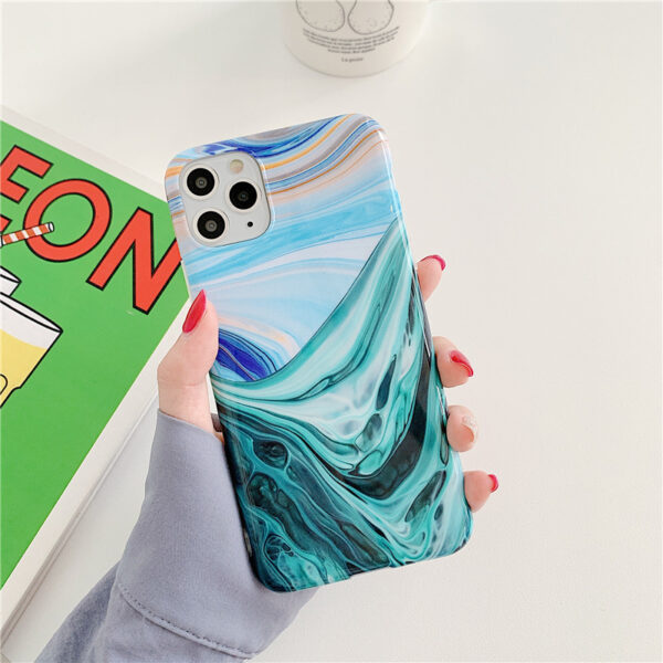 Compatible With , 11ProMax Coral Marble Imd Soft Shell