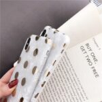 Love Polka Dot Bronzing Shell Pattern Phone Case - Image 3