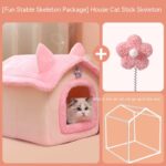 Cute Princess Cat Nest Thickened Puppet Winter Cat Pet Princess Bed - Image 8