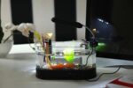 USB Desktop Streaming Mini Aquarium Time Date Week Temperature Alarm Transparent Pen Holder - Image 5