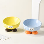 Cute Expression Pet Bowl Oblique Ceramic Bowl Tall Cat Bowl Cat Food Bowl Dog Basin Cat Food Basin Cervical Spine Protection - Image 10