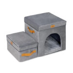 Foldable Pet Storage Stairs Dog Steps Ladder - Image 7