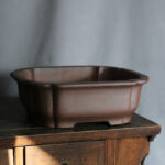 Purple Sand Rectangular Bonsai Flower Pot