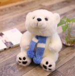 Cute Scarf Polar Bear Doll Plush Toy Ragdoll Cute Children's Gift - Image 6
