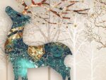 Handmade Diamond Painting Of Full Diamond Deer - Image 3