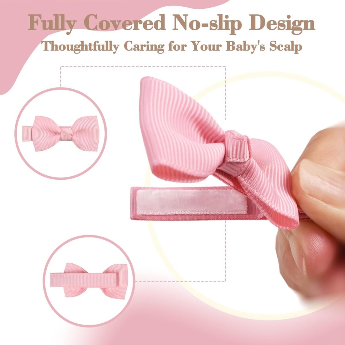 40 80 Pieces Fully Lined No Slip Hair Clips In 20 40 Pastel Colors, Barrettes And Bows For Infants, Toddlers, And Baby Girls - Image 3