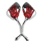 Motorcycle Modified Skeleton Skull Hand Claw Shadow Rearview Mirror - Image 4