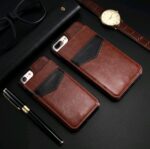 Compatible with Apple, iPhonex bracket phone case S7 classic crazy horse pattern multi-function card holder holster - Image 10