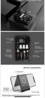 Multifunctional Travel Survival Card All-in-One Data Cable - Image 7