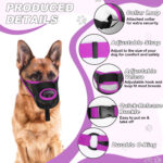 Pet Dog Muzzle Mask To Prevent It From Eating Randomly, Barking, And Biting. It's A Special Muzzle That Is Breathable And Has A Mesh Design - Image 5