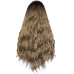 Chemical fiber front lace gradient long curly wig - Image 2