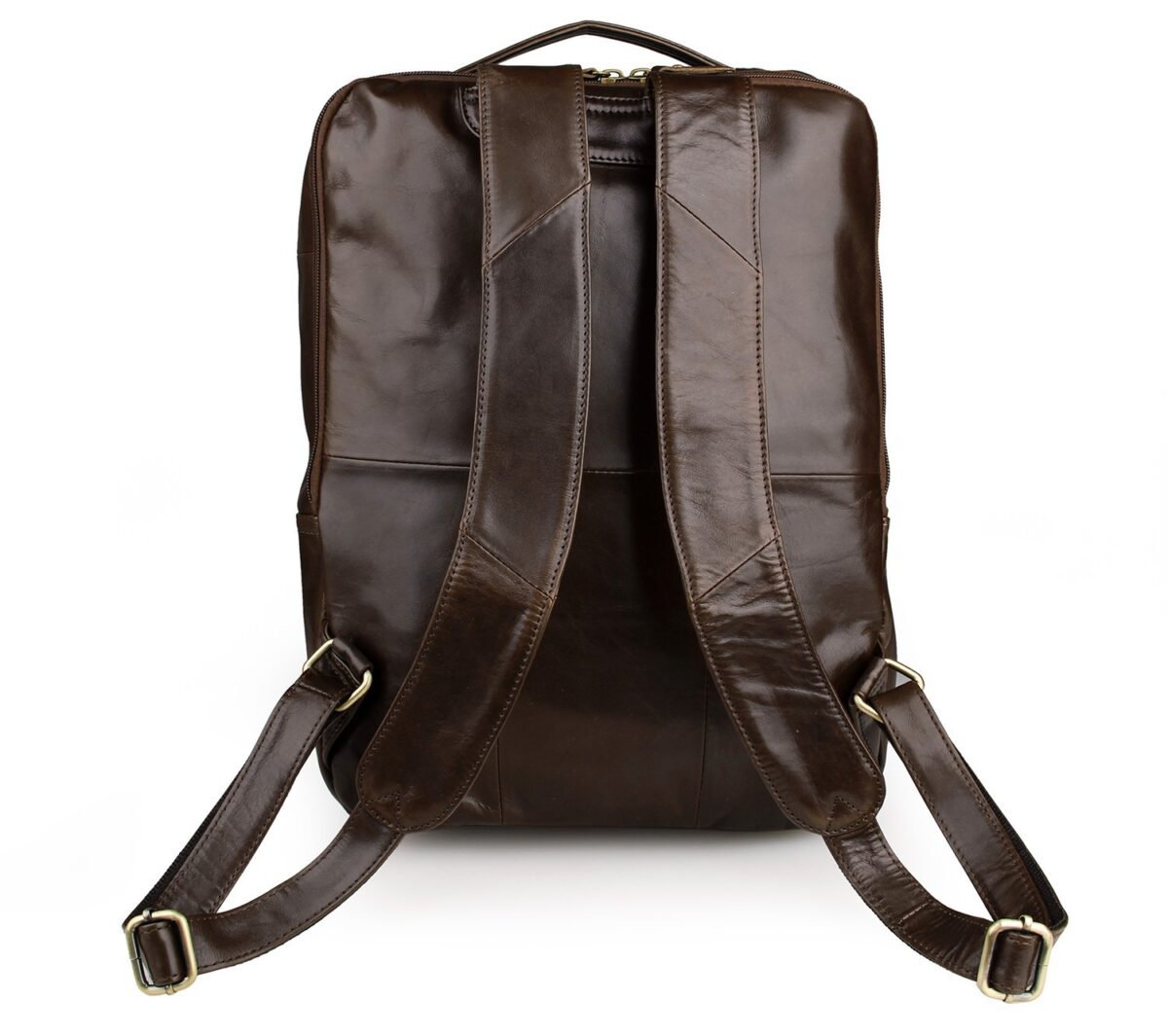 Top layer leather computer backpack - Image 3