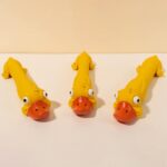 Teeth Grinding Latex Dog Toy Dental Health Durable Dog Toy Cute Yellow Duck Design Squeak Dog Toy For Teeth Boredom Relief - Image 3