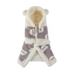 Pet Clothes Warm Thickened Flannel Hooded Shawl Pajamas - Image 5