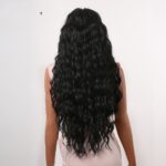 Domestic Silk High Temperature Silk Wig Woman With Long Curly Hair In The Middle - Image 5