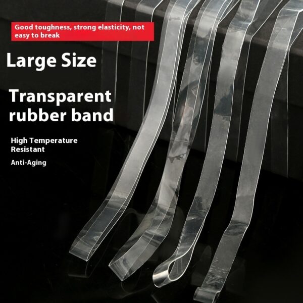 Transparent White Rubber Band High Elasticity