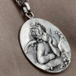 Sterling Silver 925 High Embossed Large Size Men And Women Pendant - Image 4