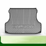 Black Carbon Fiber Pattern Car TPE Trunk Pad - Image 4