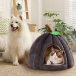 New Pumpkin Cat Bed Cat Beds For Indoor Cats Cute Pumpkin Shape Cat Cave Bed Cat Tent Halloween Cat House Bed Warm Sleeping Bed For Cats Small Dogs - Image 9