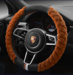 Universal Car Steering Wheel Cover Winter Decoration Cute 38cm Plush Footprint Auto Automobile Vehicle Steering Wheel Protector - Image 8